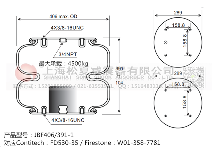 JBF406/391-2橡膠<a href='http://mayor-forum.cn/' target='_blank'><u>空氣彈簧</u></a>